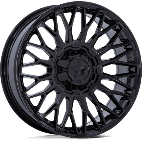 MSA aluminum wheels MSA Offroad Platišče M50 CLUBBER 20x7 4x137/4x156 110.1 ET0, Gloss Black | race-shop.si