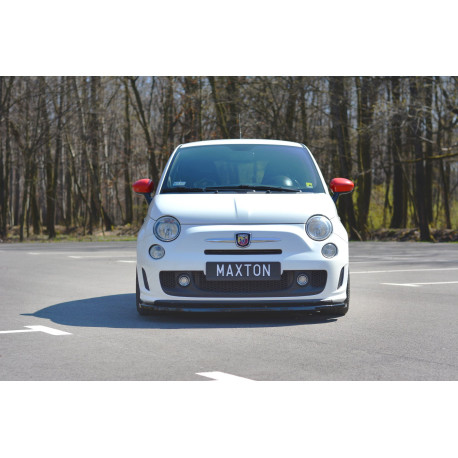 Body kit a vizuálne doplnky Sprednji podaljšek odbijača – splitter V2 FIAT 500 ABARTH MK1 | race-shop.si