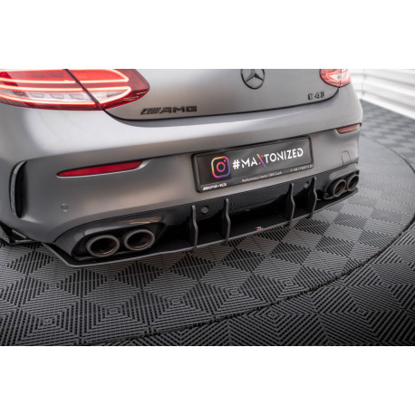 Body kit a vizuálne doplnky MAXTON DESIGN Street Pro zadnji difuzor za Mercedes-AMG C43 Coupe C205 Facelift | race-shop.si