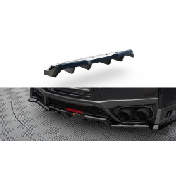 Zadnji podaljšek (splitter) (z navpičnimi prečkami) Nissan GTR R35 Facelift