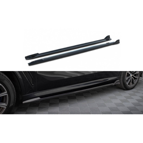 Body kit a vizuálne doplnky MAXTON DESIGN difuzorji stranskih pragov za BMW X5 M-Pack G05, sijajno črna, V2 | race-shop.si