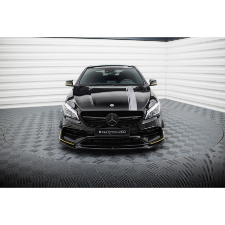 Body kit a vizuálne doplnky Sprednji podaljšek odbijača – splitter V.4 Mercedes-AMG CLA 45 Aero C117 Facelift | race-shop.si