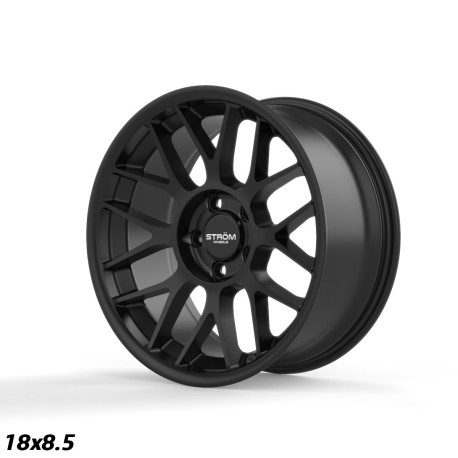 ALU disky STROM STROM STR2 platišče 19x8.5 5x120 72.6 ET35, Full Satin Black | race-shop.si