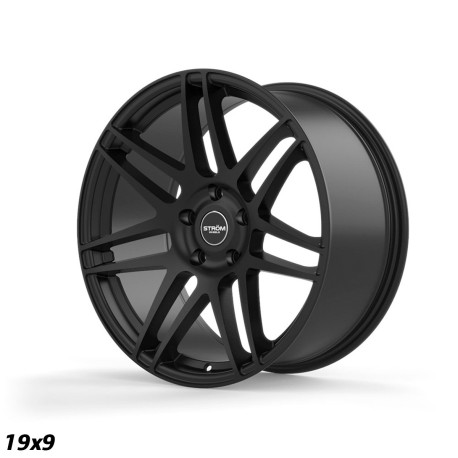 ALU disky STROM STROM STR3 platišče 20x8.5 5x112 66.6 ET32, Full Satin Black | race-shop.si