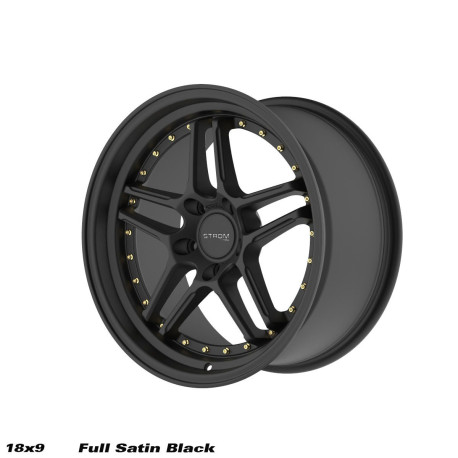 ALU disky STROM STROM DS-05 platišče 18x9 5x114 73.1 ET33, Full Satin Black | race-shop.si