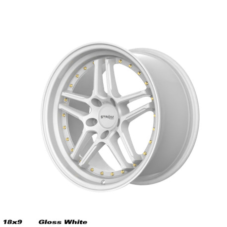ALU disky STROM STROM DS-05 platišče 18x9.5 5x114 73.1 ET15, Gloss White | race-shop.si