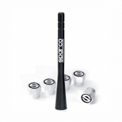 SPARCO CORSA avtomobilska antena URBAN STYLE + 5 ventilskih pokrovčkov