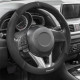 Volani SPARCO CORSA SPS103 steering wheel cover, black (PVC, microfiber) | race-shop.si