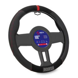 SPARCO CORSA SPS130 steering wheel cover, red (PVC, suede and rubber)