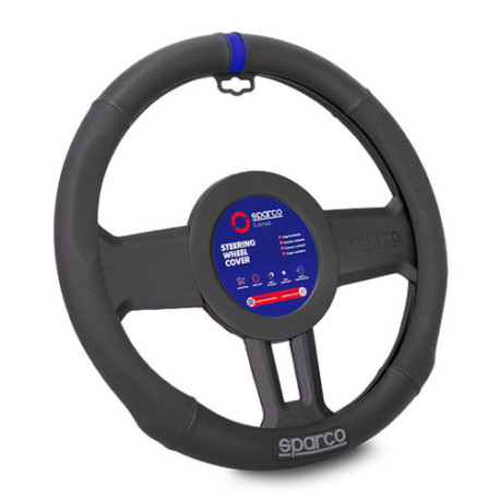 Steering wheel accessories SPARCO CORSA SPS136 Prevleka za volanski obroč, modra (PVC, guma) | race-shop.si