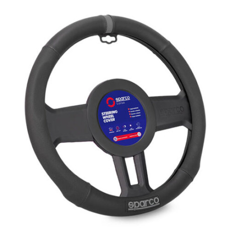 Steering wheel accessories SPARCO CORSA SPS136 Prevleka za volanski obroč, siva (PVC, guma) | race-shop.si