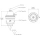 Regulatorji pritiska goriva (FPR-Fuel Pressure Regulators) TURBOSMART FPR8 fuel pressure regulator (AN8) | race-shop.si