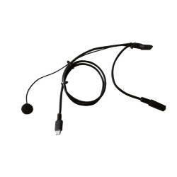 ZeroNoise FULL FACE USB-C CONNECTOR FOR PIT-LINK TRAINER with 3.5mm stereo connector for earplugs