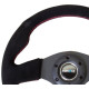 Volani NRG RACE STYLE 3-spoke suede Steering Wheel (320mm), black/red | race-shop.si