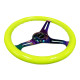 Promocije 3-kraki volanski obroč NRG Classic, 350mm, les, 38mm zamik, rumena/neon | race-shop.si