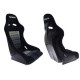 Športni sedeži brez homologacije FIA Racing seat GTR Bride Velvet Black Grey | race-shop.si