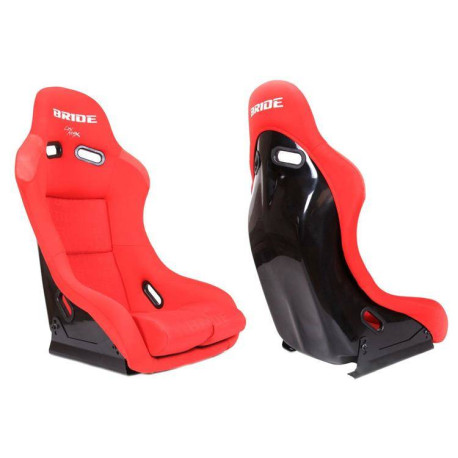 Športni sedeži brez homologacije FIA Racing seat GTR Bride Velvet Red | race-shop.si