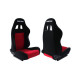 Športni sedeži brez homologacije FIA - nastavljivi Racing seat RAPID Bride Velvet Red Black | race-shop.si