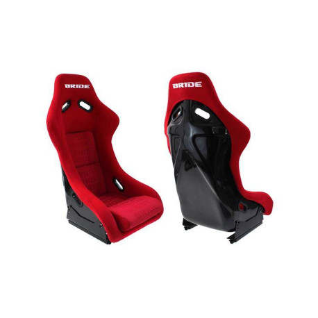 Športni sedeži brez homologacije FIA Racing seat EVO Bride Velvet Red | race-shop.si