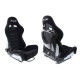 Športni sedeži brez homologacije FIA - nastavljivi Racing seat SLIDE X3 suede Black S | race-shop.si