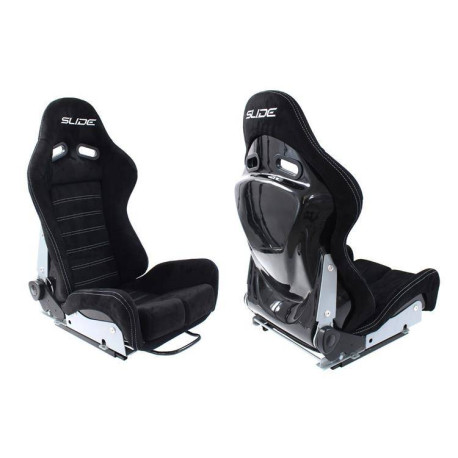 Športni sedeži brez homologacije FIA - nastavljivi Racing seat SLIDE X3 suede Black S | race-shop.si