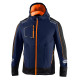 Majice s kapuco in jakne SPARCO Men`s Technical SOFT-SHELL with Hood - blue/orange | race-shop.si