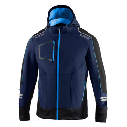 SPARCO Men`s Technical SOFT-SHELL with Hood - blue