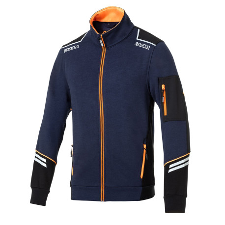 Majice s kapuco in jakne SPARCO ALABAMA TECH FULL ZIP - blue/orange | race-shop.si