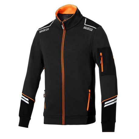 Majice s kapuco in jakne SPARCO ALABAMA TECH FULL ZIP - black/orange | race-shop.si