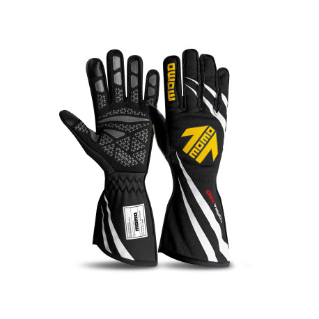 Rokavice Race gloves MOMO CORSA PRO with FIA homologation (external stitching) black | race-shop.si