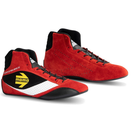 Čevlji FIA dirkalni čevlji MOMO PERFORMANCE, rdeča | race-shop.si