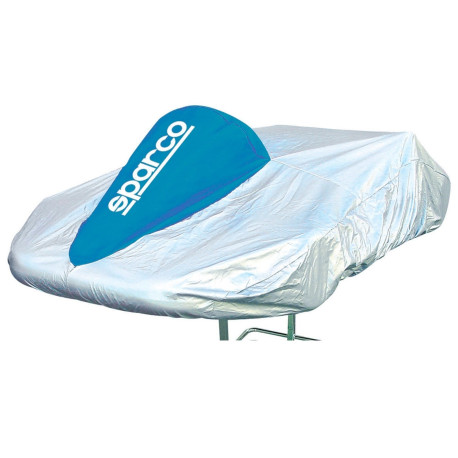 Servisni šotori in pokrivala SPARCO Kart Cover silver/blue | race-shop.si