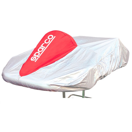 Servisni šotori in pokrivala SPARCO Kart Cover silver/red | race-shop.si