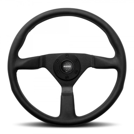 Volani 3-kraki volan MOMO MONTECARLO 380mm, usnje, črna | race-shop.si