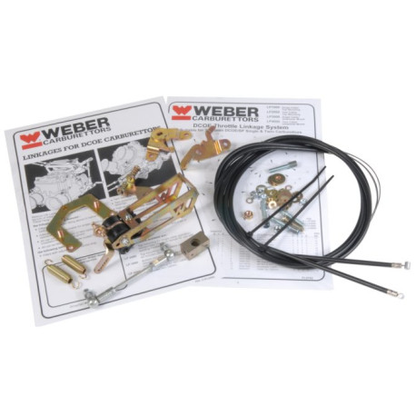 Nadomestni deli Weber WEBER DCOE twin cable throttle linkage set for top mount LP2000 (2 x throttle cables) | race-shop.si