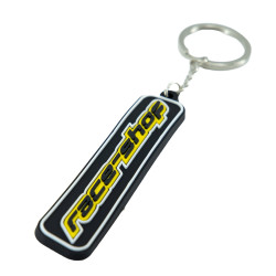 RACES PVC keychain "Race-Shop" logo - Yellow/Black