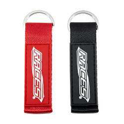 RACES polyester logo keychain - various colours