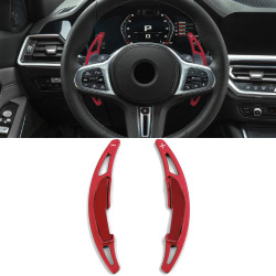 Aluminium paddle shifters for BMW X5M F85 X6M F86 14-19, red