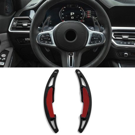 Paddle shifters Aluminium paddle shifters for BMW M5 F90 M6 F06 F12 F13, black | race-shop.si