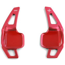 Aluminium paddle shifters for BMW 5er F10 F11 F07 6er F12 F13 F01, red