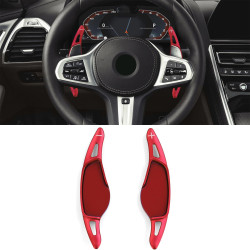 Aluminium paddle shifters for BMW X3 G01 F97 X4 G02 F98 X5 G05, red