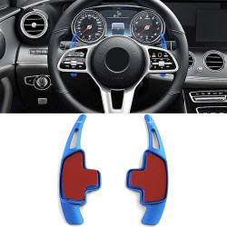 Aluminium paddle shifters for Mercedes CLA C117 C118 CLS C218 C257, blue