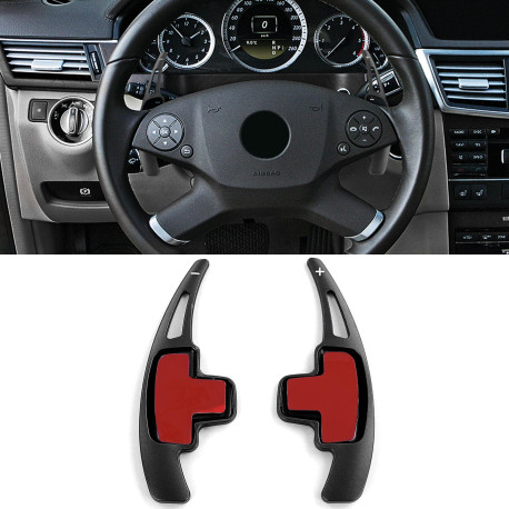 Paddle shifters Aluminium paddle shifters for Mercedes GL X166 GLA X156, black | race-shop.si