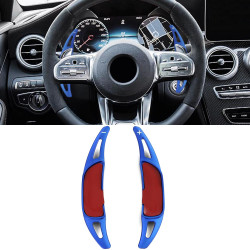 Aluminium paddle shifters for Mercedes AMG S63 S65 E43 E53 E63 W213, blue