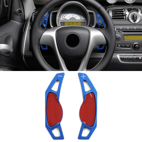 Paddle shifters Aluminium paddle shifters for Smart ForFour 453 14-18, blue | race-shop.si