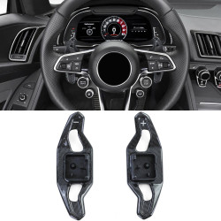 Carbon paddle shifters for Audi A3 S3 RS3 8V A4 S4 RS4 B9 8W, black