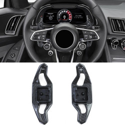 Carbon paddle shifters for Audi A5 S5 RS5 F5 A6 S6 RS6 C7 4G, black