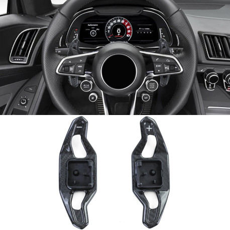 Paddle shifters Carbon paddle shifters for Audi A5 S5 RS5 F5 A6 S6 RS6 C7 4G, black | race-shop.si
