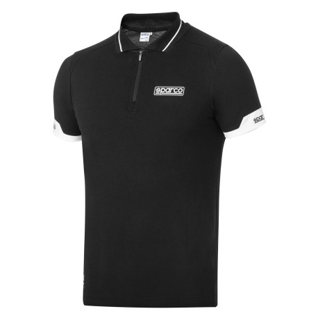 Majice SPARCO polo zip MY2024 for man - black | race-shop.si
