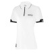 Majice SPARCO polo zip MY2024 for woman - white | race-shop.si